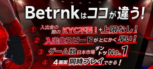 ベットランクカジノはKYC不要