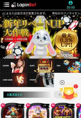 ラピンベットの出金方法